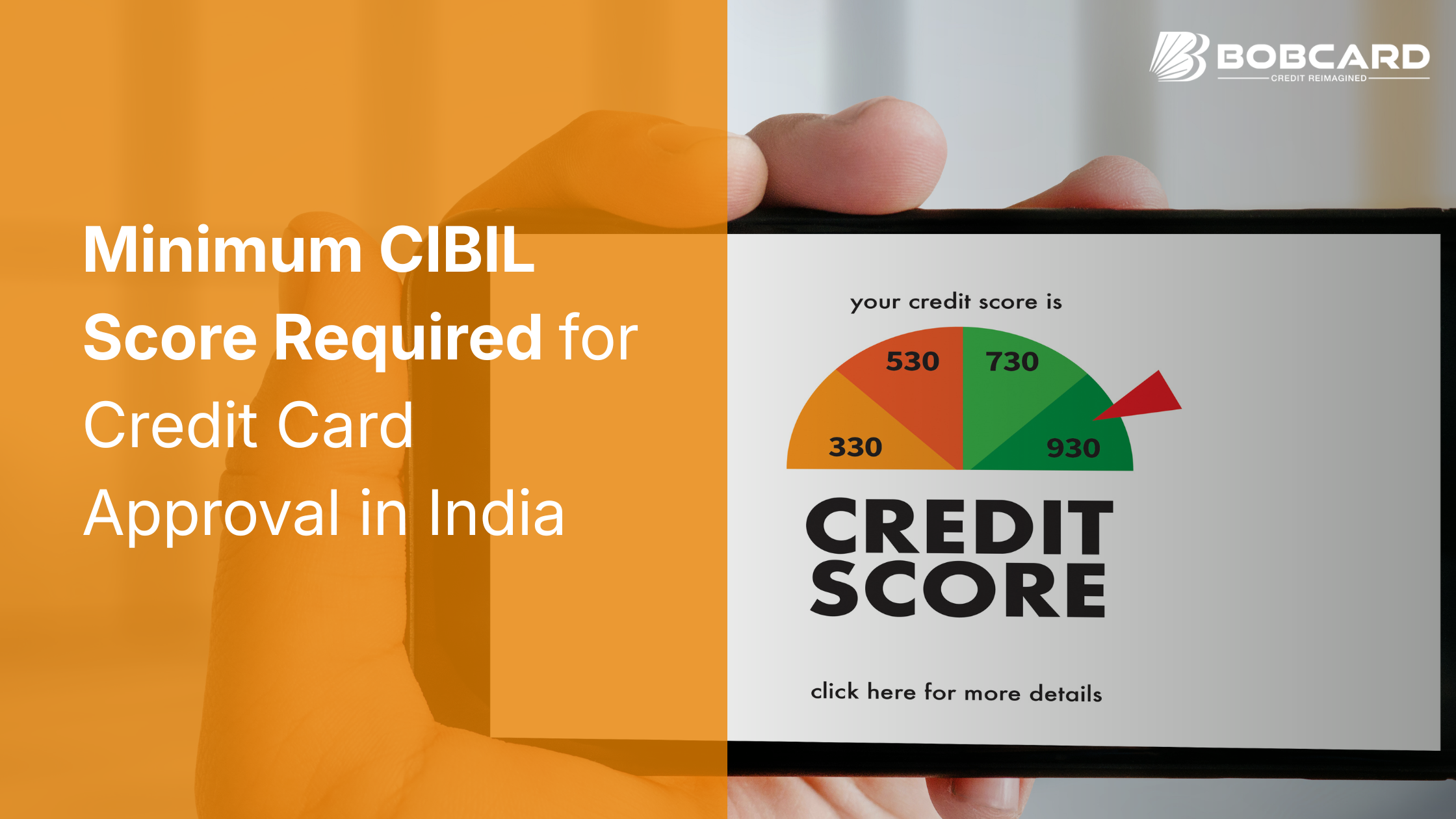 Minimum CIBIL Score Required for Credit Card Approval in India